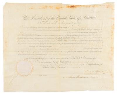 Lot #1005 James K. Polk and James Buchanan Document Signed