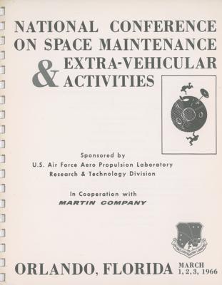 Lot #59 National Conference on Space Maintenance & Extra-Vehicular Activities Report