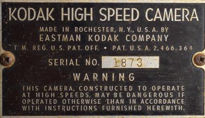Lot #166 Kodak High Speed Camera - Image 7