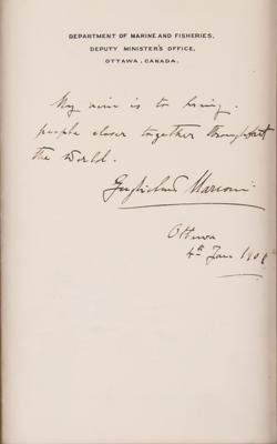 Lot #270 Guglielmo Marconi Autograph Quote Signed - Image 2