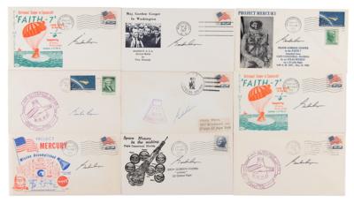 Lot #54 Gordon Cooper (9) Signed Covers
