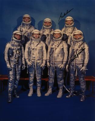Lot #51 Mercury Astronauts: Carpenter, Schirra, and Cooper Signed Photograph