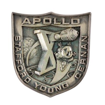 Lot #70 Rusty Schweickart's Apollo 10 Flown Robbins Medallion