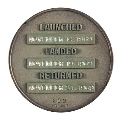 Lot #76 Rusty Schweickart's Apollo 12 Flown Robbins Medallion - Image 4