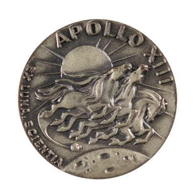 Lot #77 Charles Conrad's Apollo 13 Flown Robbins Medallion