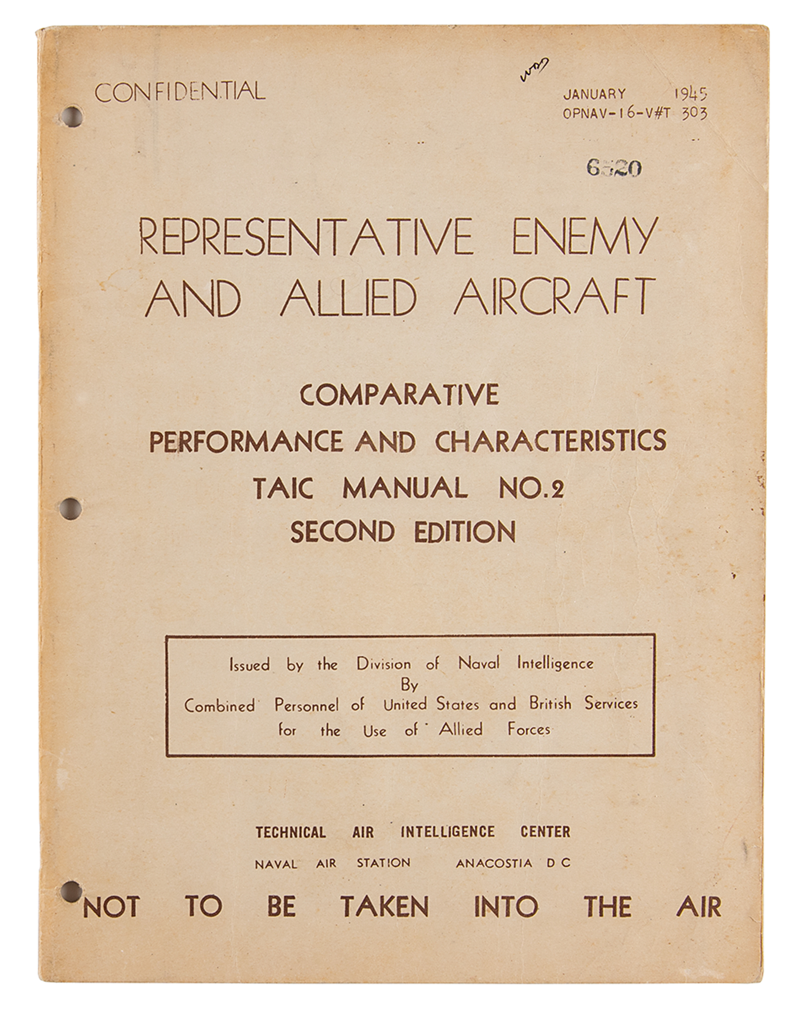 Lot #152 World War II: Representative Enemy and Allied Aircraft Manual