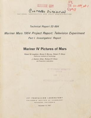 Lot #101 Mariner Mars 1964 Project Report: Mariner IV Pictures of Mars