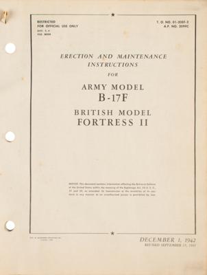 Lot #147 World War II: American and British Aircraft Operation and Support Manuals - Image 3