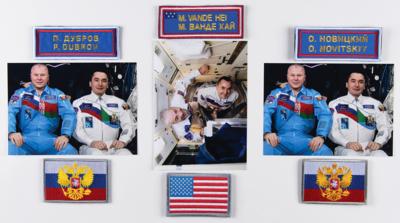 Lot #110 Soyuz MS-18 (6) Spare Name Tag and Flag Patches