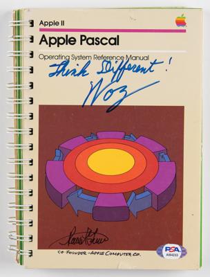 Lot #298 Steve Wozniak and Ron Wayne Signed Apple Pascal Manual
