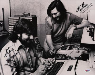 Lot #307 Steve Wozniak and Ron Wayne Signed Photograph