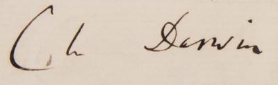 Lot #261 Charles Darwin Autograph Letter Signed - Image 2