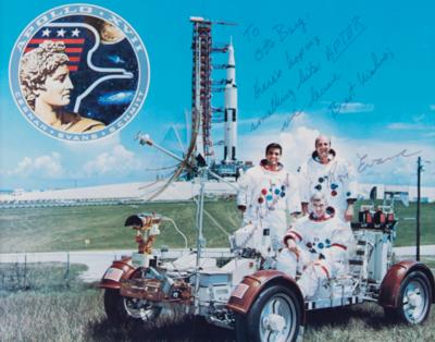 Lot #32 Apollo 17 Signed Photograph - From the Collection of Dr. Otto Berg