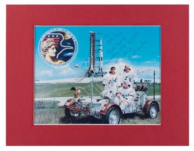Lot #32 Apollo 17 Signed Photograph - From the Collection of Dr. Otto Berg - Image 2