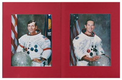 Lot #30 John Young and Charlie Duke (2) Signed Photographs - From the Collection of Dr. Otto Berg