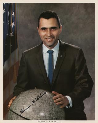 Lot #36 Harrison Schmitt Signed Photograph - From the Collection of Dr. Otto Berg - Image 1