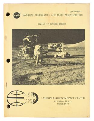 Lot #34 Apollo 17 Mission Report - From the Collection of Dr. Otto Berg