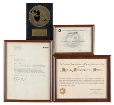 Lot #47 Otto Berg's (4) NASA Awards and Certificates