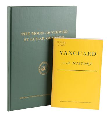 Lot #44 Project Vanguard and Lunar Orbiter (2) Books - From the Collection of Dr. Otto Berg