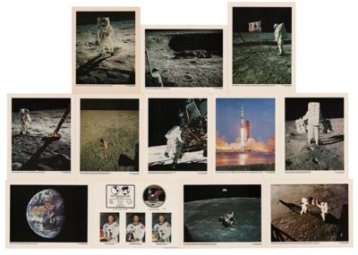 Lot #27 Apollo 11 Oversized Lithographs (12) - From the Collection of Dr. Otto Berg