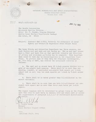 Lot #37 Otto Berg's Apollo Project Correspondence - Image 7