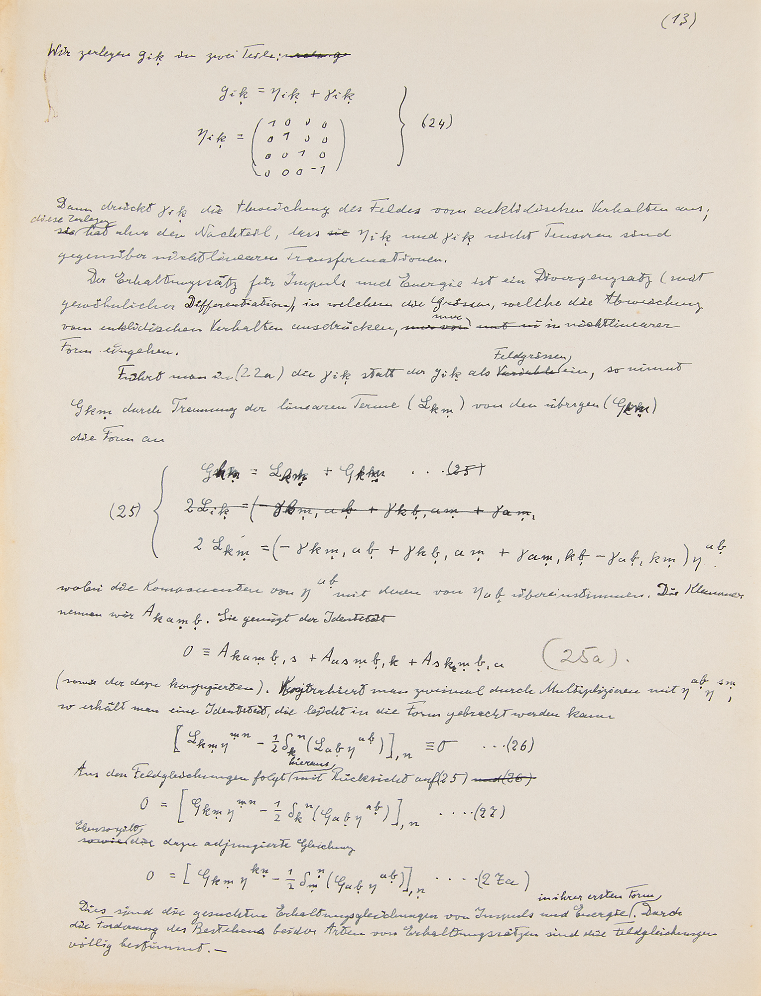 Lot #263 Albert Einstein Handwritten Scientific Manuscript