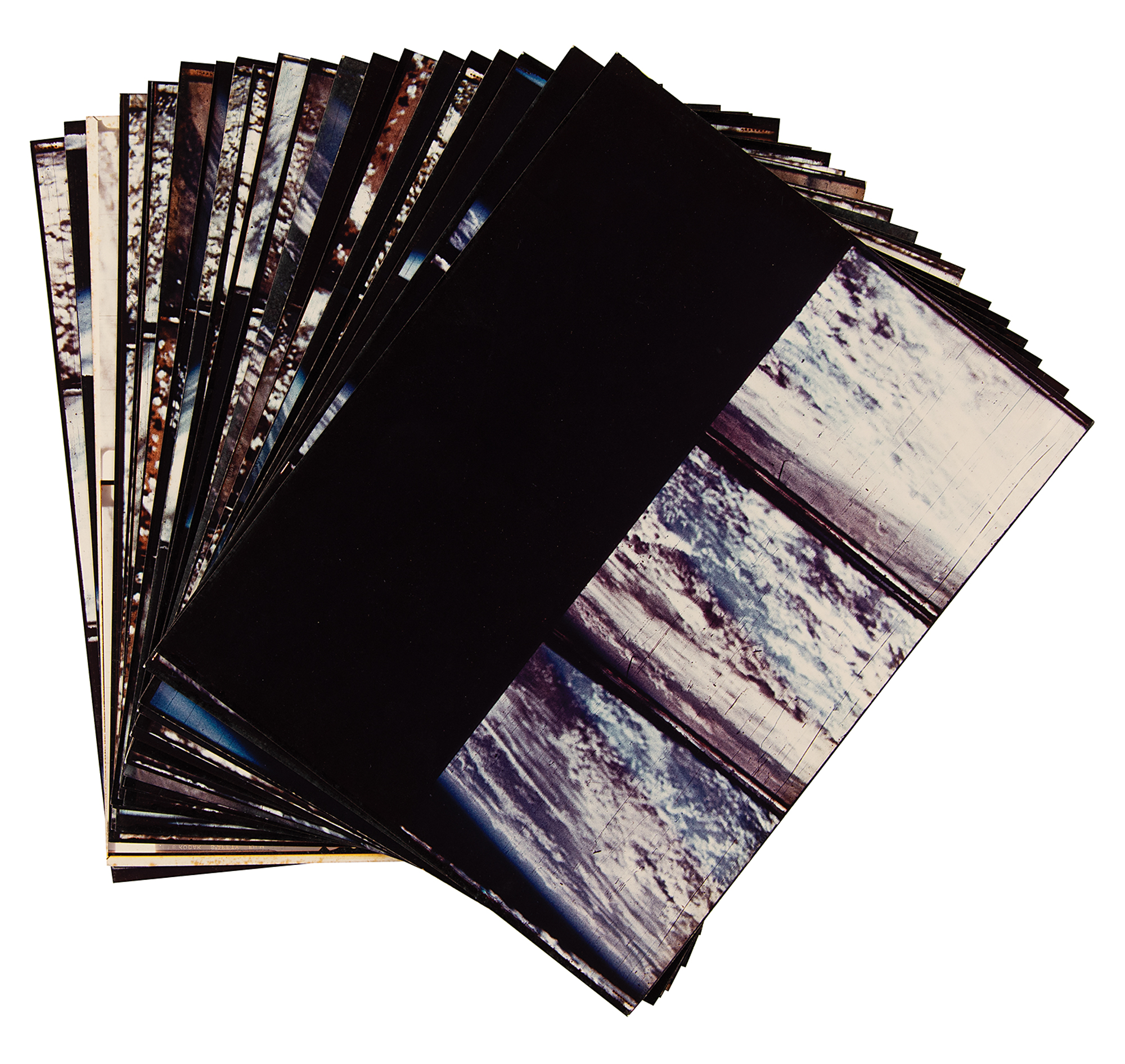Lot #10 Otto Berg's 'Earth from Space' Enlarged Negatives and Contact Sheets