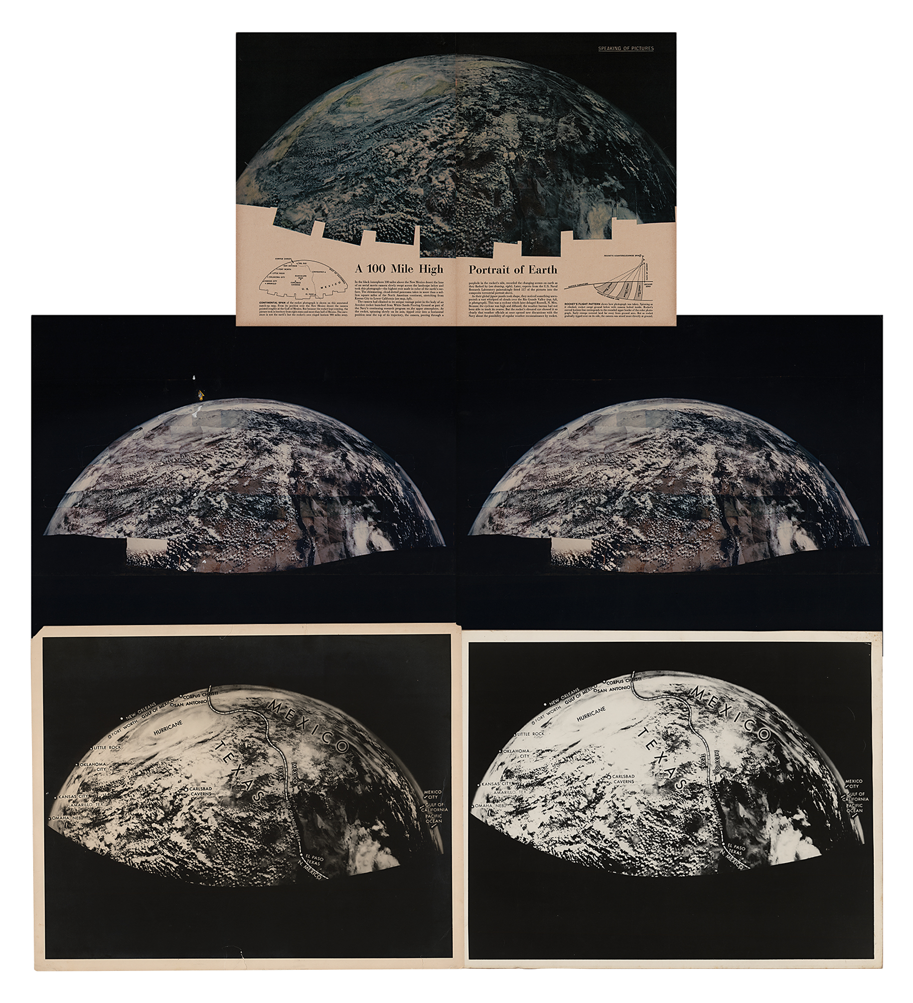 Lot #9 Otto Berg's 1954 'Earth from Space' Photograph Enlargement Archive