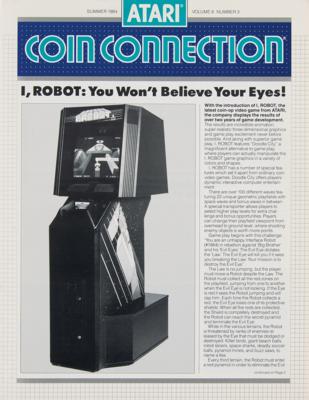 Lot #314 Atari 'I, Robot' Original Advertising Material from the collection of David Sherman - Image 5
