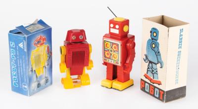 Lot #243 Vintage Lot of (2) Eastern Bloc Robots from the collection of Andres Serrano - Image 1