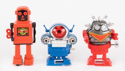 Lot #249 Vintage Lot of (3) Wind-up Robots from the collection of Andres Serrano - Image 2