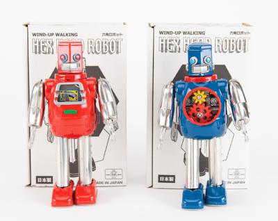 Lot #215 Lot of (2) Hex Head Robots by Metal House from the collection of Andres Serrano