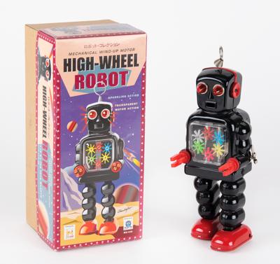 Lot #213 High-Wheel Wind-up Robot by Ha Ha Toy from the collection of Andres Serrano