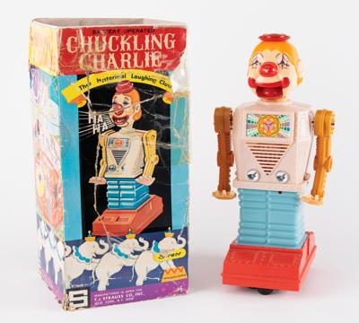Lot #230 Vintage Chuckling Charlie Clown Robot by Straco from the collection of Andres Serrano - Image 1