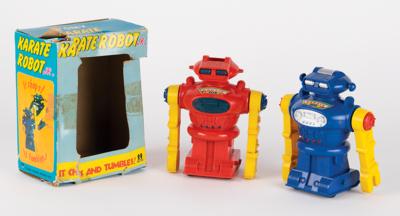 Lot #244 Vintage Lot of (2) Karate Robot Juniors by Tomy from the collection of Andres Serrano - Image 1