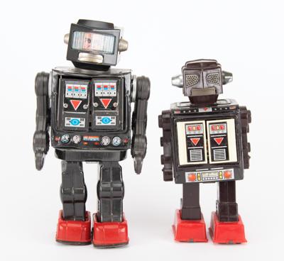 Lot #245 Vintage Lot of (2) Space Robots by Horikawa from the collection of Andres Serrano - Image 1