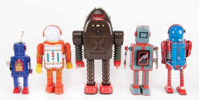 Lot #217 Lot of (5) Retro Toy Robots from the collection of Andres Serrano - Image 2