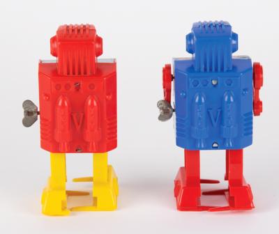 Lot #208 Vintage Lot of (2) Wind-up Space Robots by Mego/Hiro from the collection of Andres Serrano - Image 2