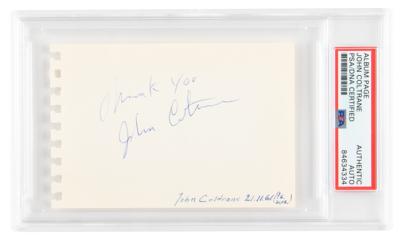 Lot #6469 John Coltrane Signature