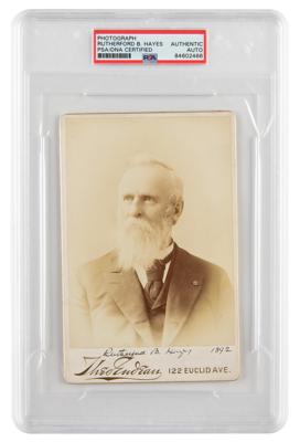 Lot #6031 Rutherford B. Hayes Signed Photograph
