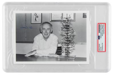 Lot #6188 DNA: James D. Watson Signed Photograph