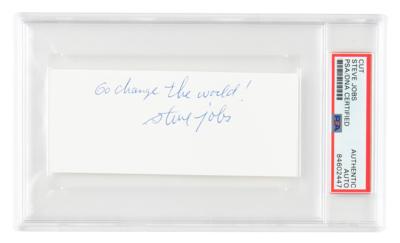 Lot #6117 Steve Jobs Autograph Quote Signed