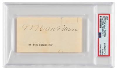 Lot #6092 Martin Van Buren Signature as President