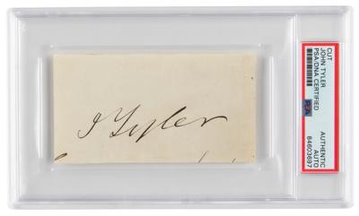 Lot #6090 John Tyler Signature