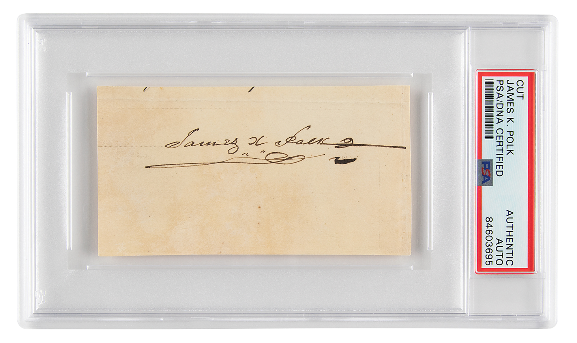 Lot #6017 James K. Polk Signature