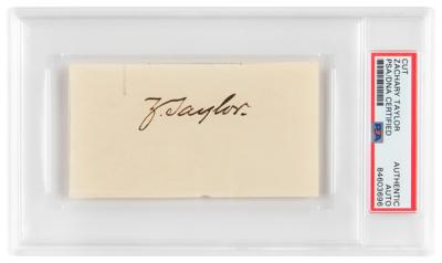 Lot #6022 Zachary Taylor Signature