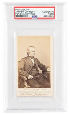 Lot #6026 Andrew Johnson Signed Photograph