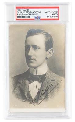 Lot #6119 Guglielmo Marconi Signed Photograph
