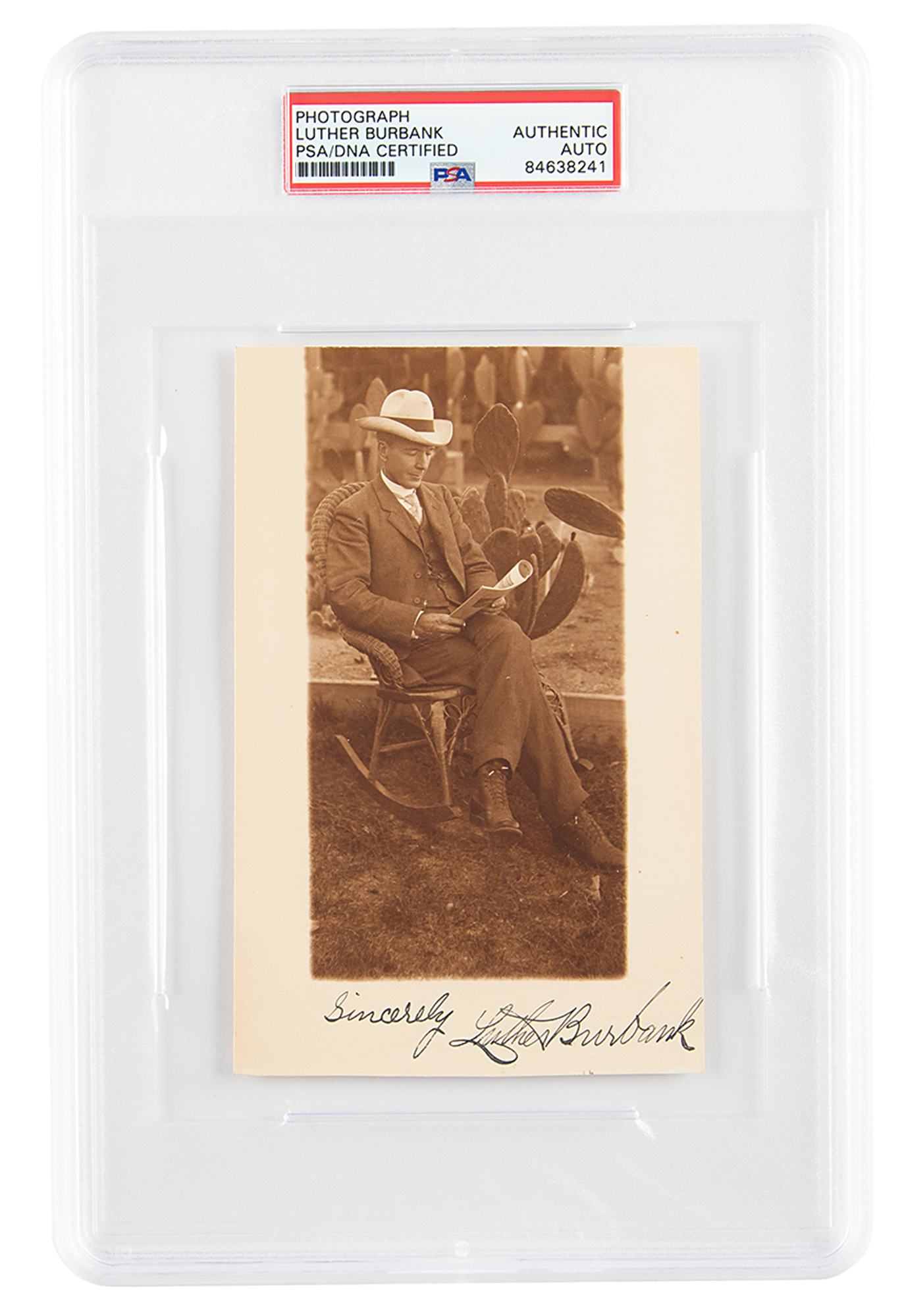 Lot #6169 Luther Burbank Signed Photograph