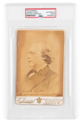 Lot #6118 Joseph Lister Signed Photograph